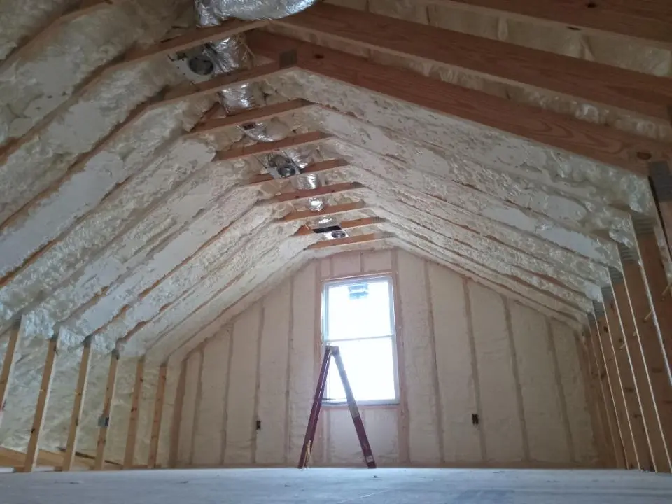 Spray foam roofing application for Crawl Space Insulation project in Plano